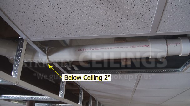 Installing Drop Ceiling Basement Around Ductwork Installation